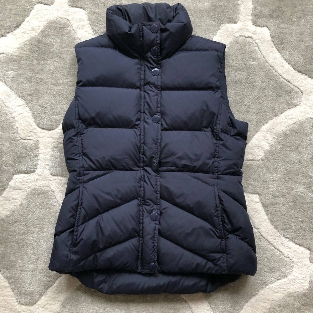 J. CREW Women’s Down Fleece Lines Puffer Vest Sz S